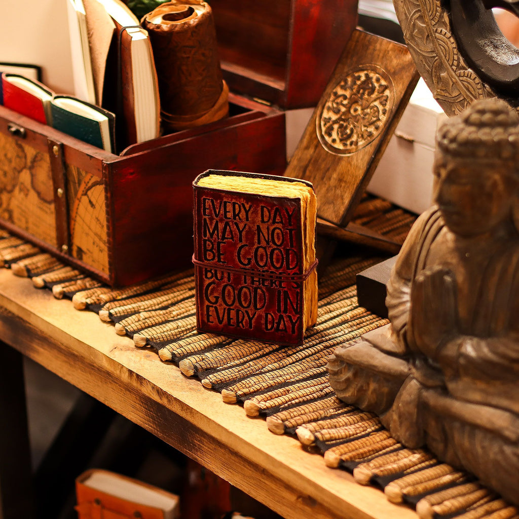 Fat Deckled Edge Leather Journal – Every Day May Not Be Good