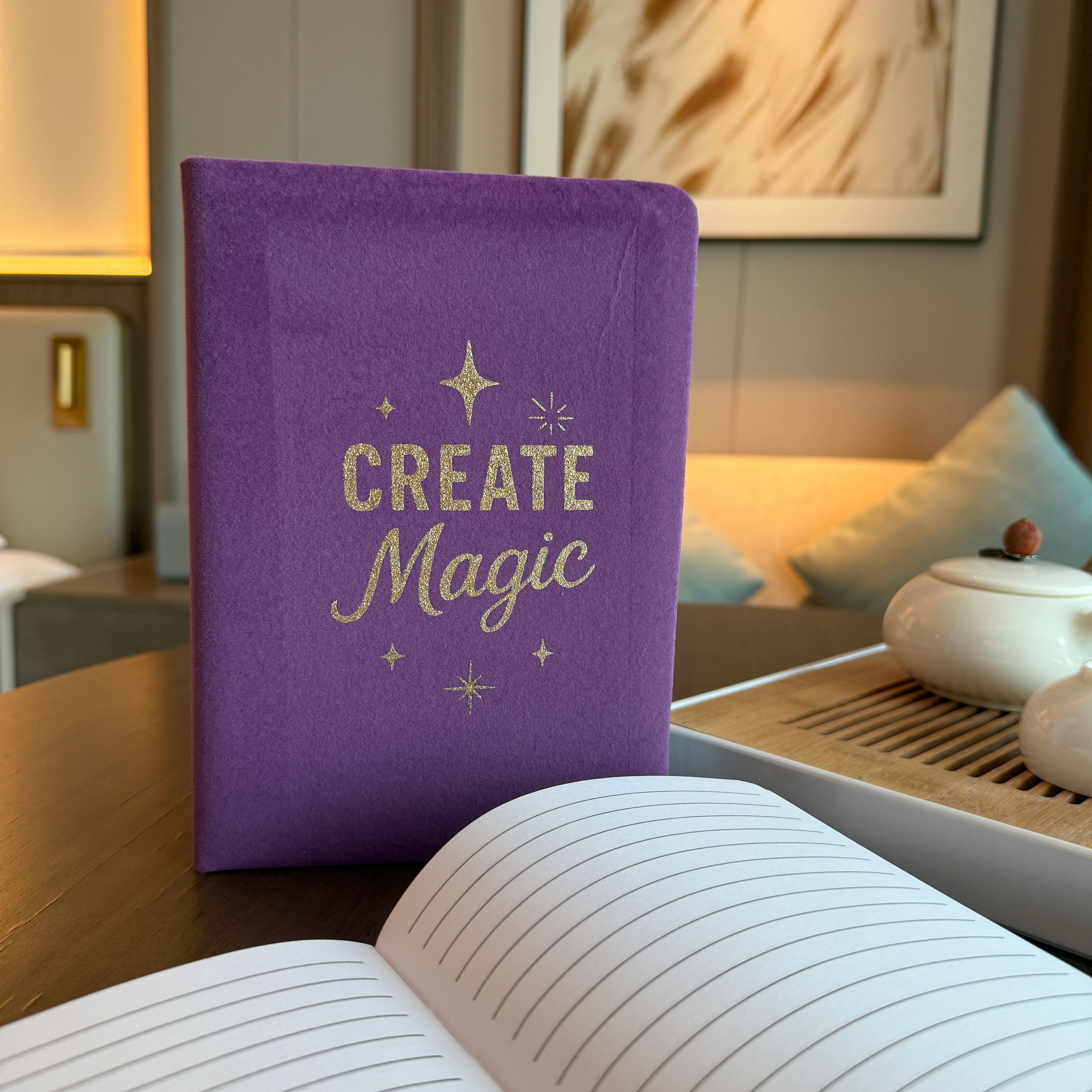 Purple Velvet Journal - 80 pages - Create Magic
