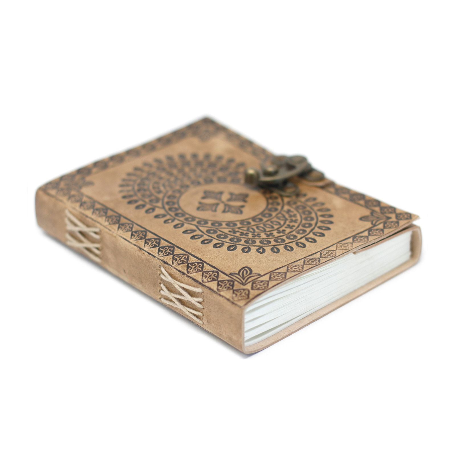 Leather Blue Mandala Journal