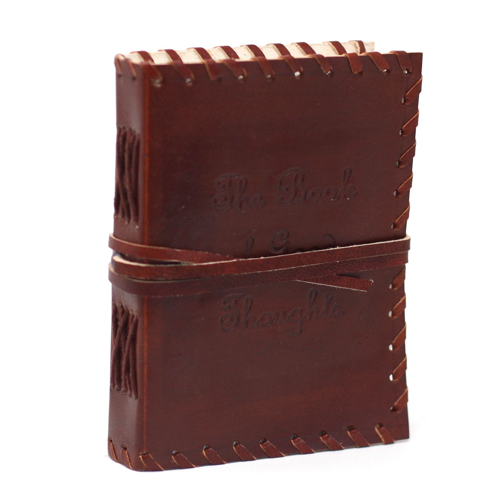Leather Book of Thoughts with Wrap
