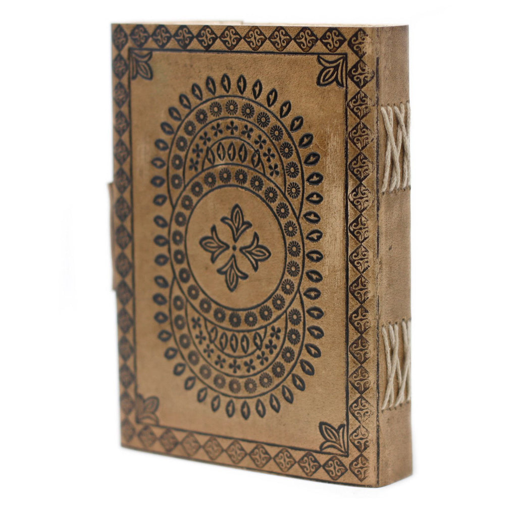 Leather Blue Mandala Journal