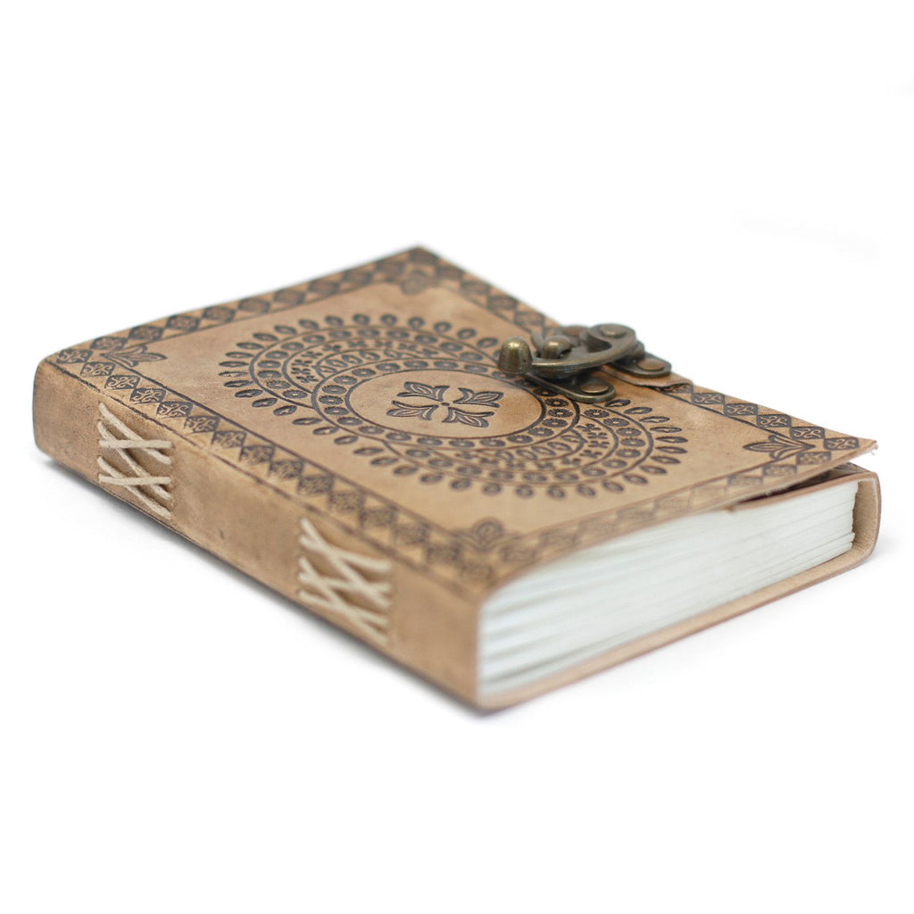Leather Blue Mandala Journal