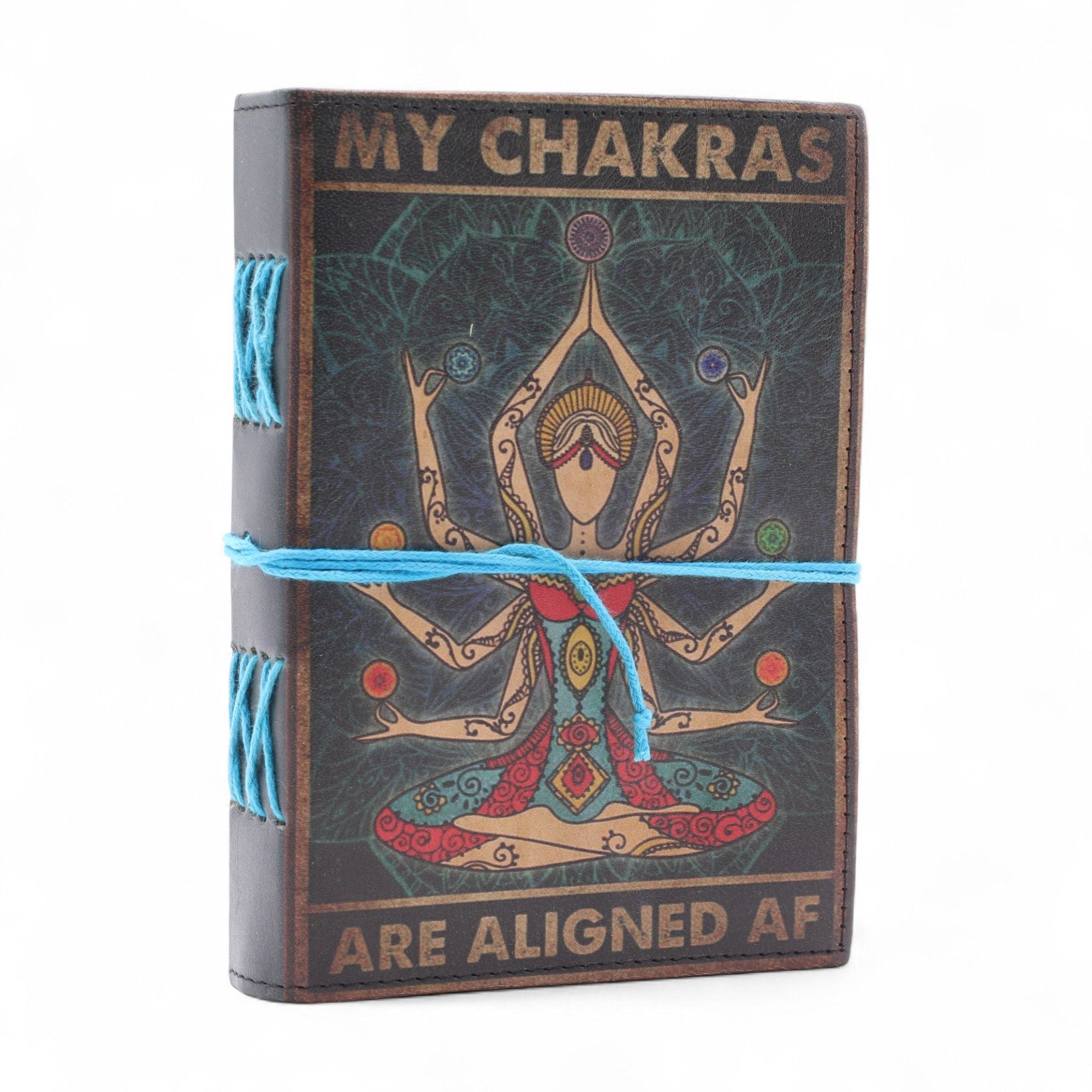Leather Printed Journal – My Chakras Are Aligned AF