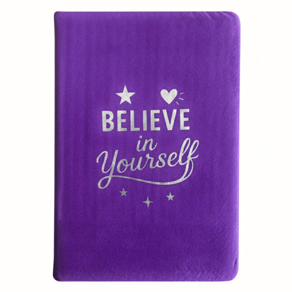 Lavender Velvet Journal - 80 pages - Believe Yourself