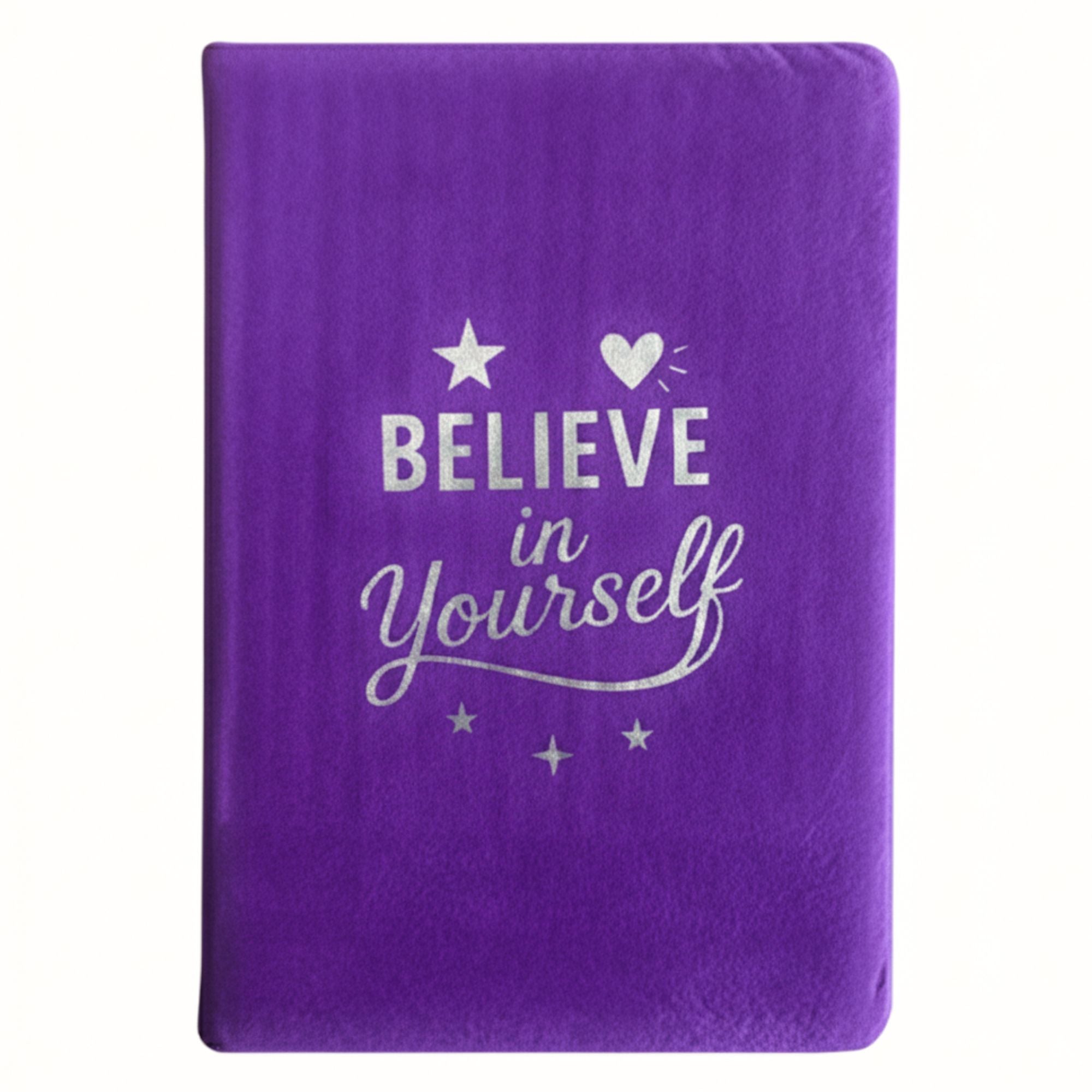 Lavender Velvet Journal - 80 pages - Believe Yourself