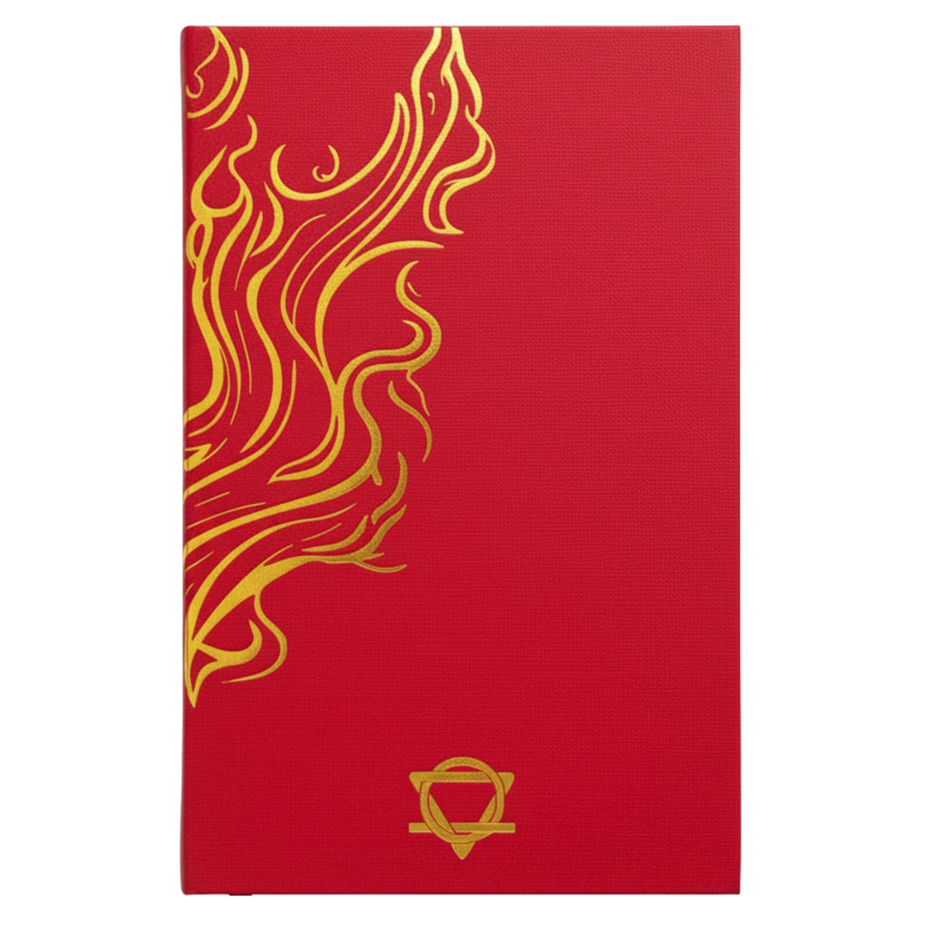Red Wellness Journal - 120 pages - Golden Mandala and Lotus