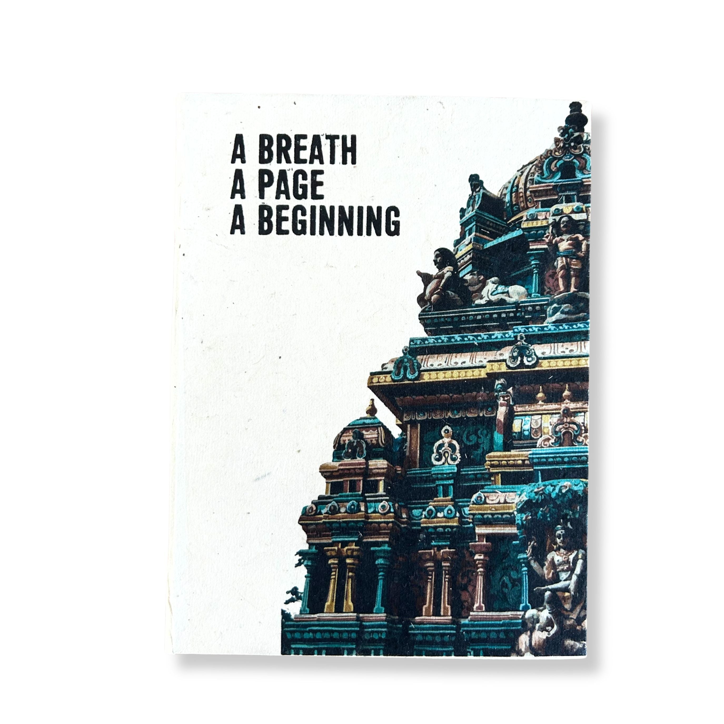 Lrg Lokta Inspiration Journal (21x15cm) - 45 leafs - A Breath - inc bookmark