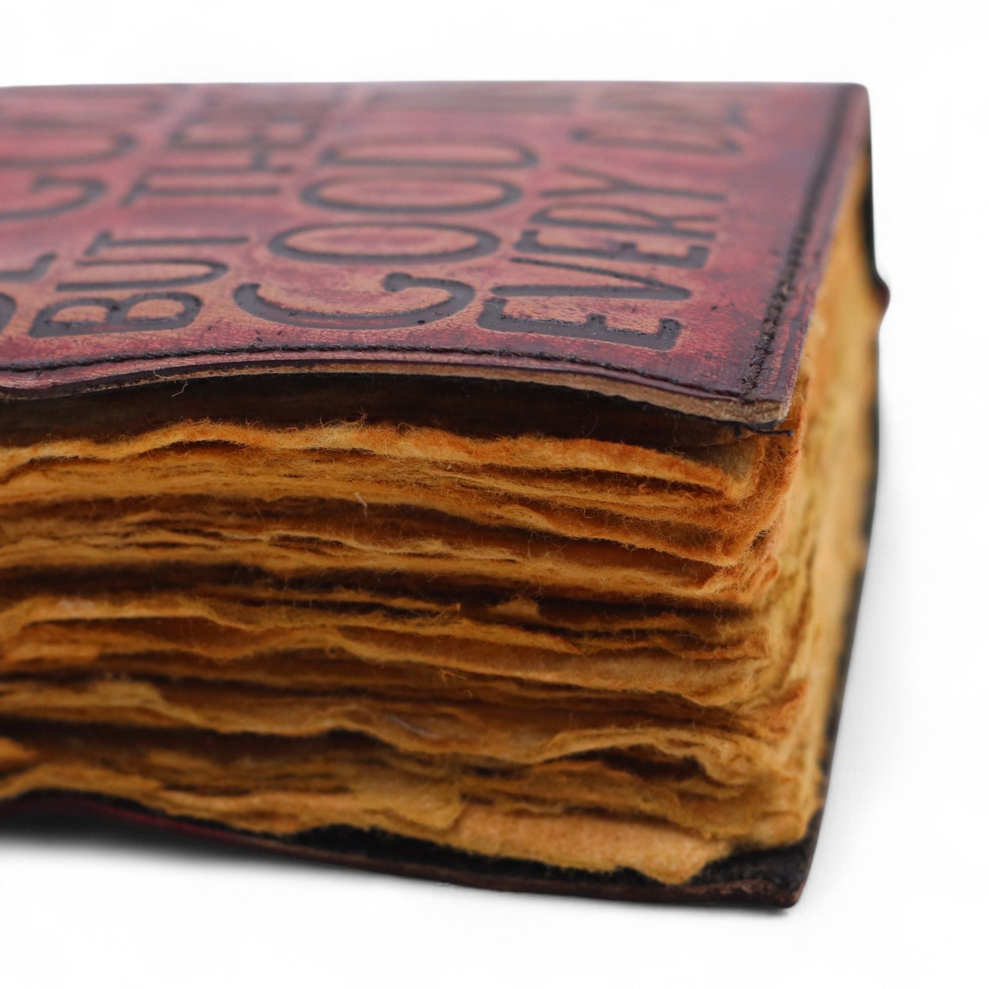 Fat Deckled Edge Leather Journal – Every Day May Not Be Good