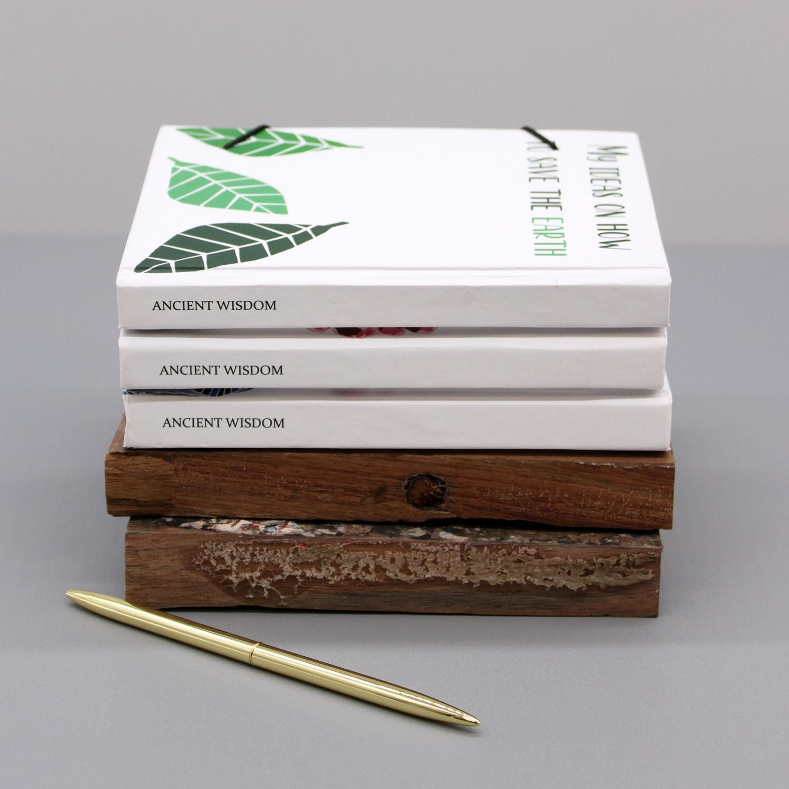 Journal with strap - Leaves on the same tree