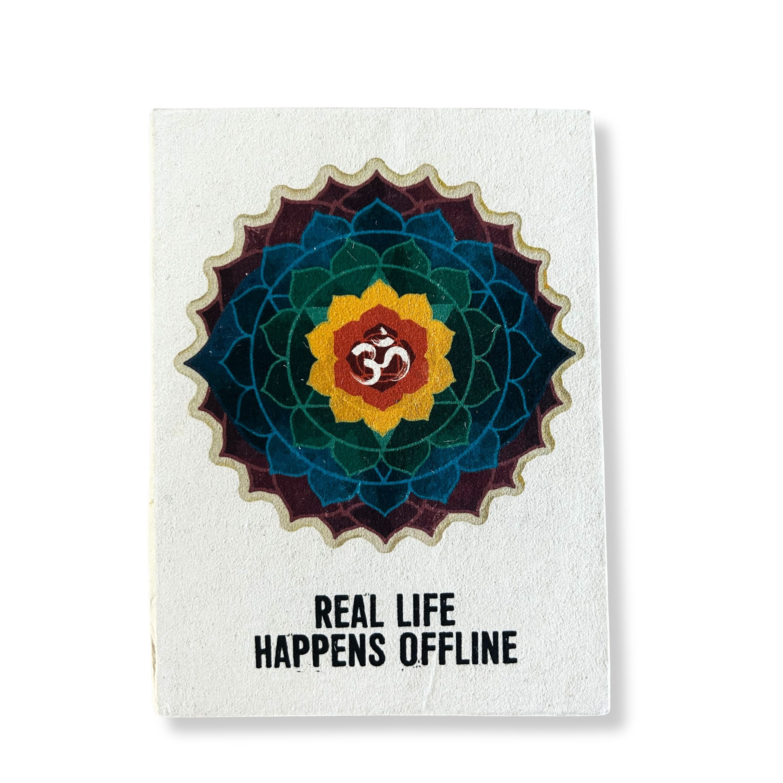 Lrg Lokta Inspiration Journal - Real Life - inc bookmark
