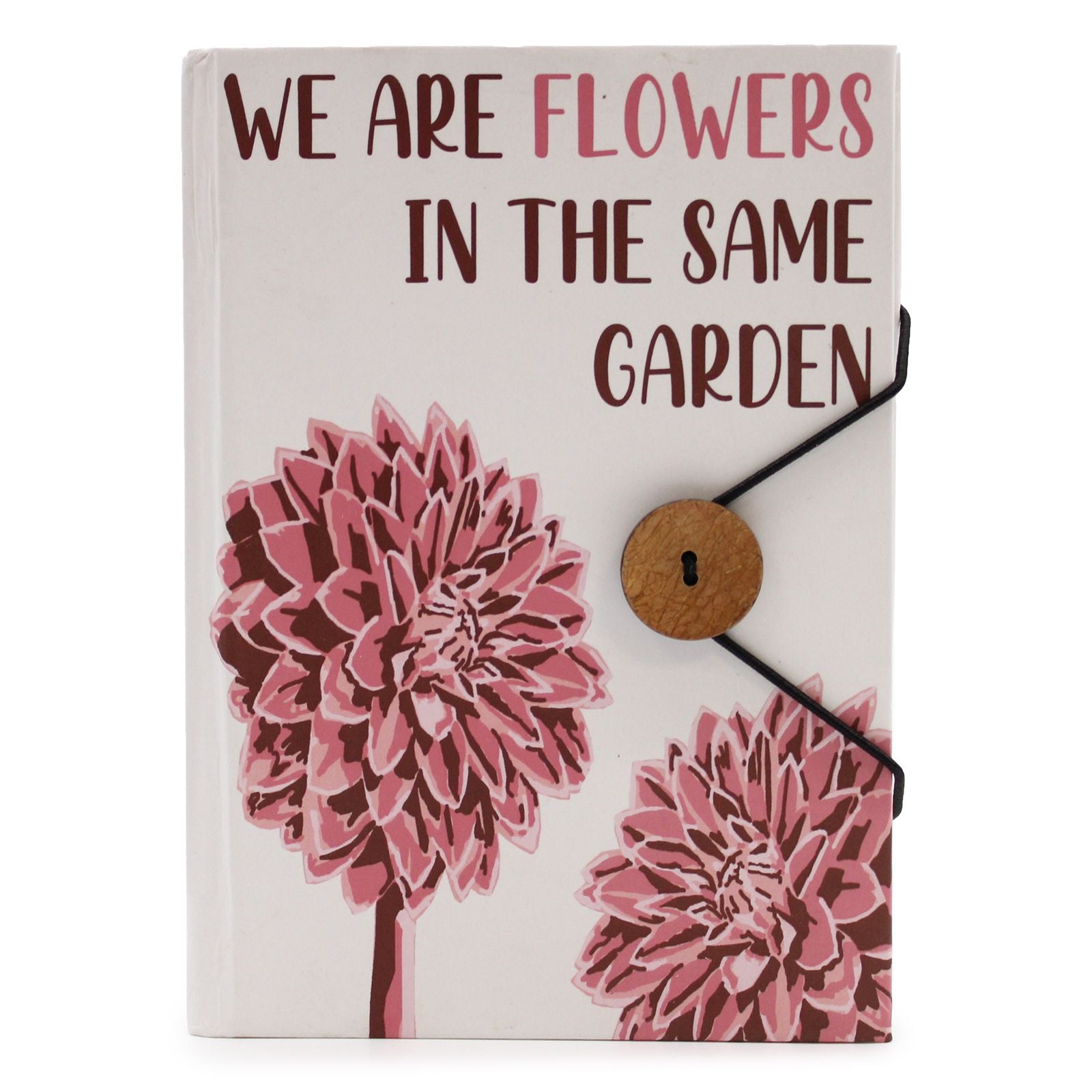 Journal with strap - Flowers in the same garden