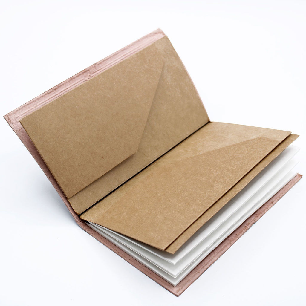 Handmade Leather Journal - Little Book of Big Plans - Red