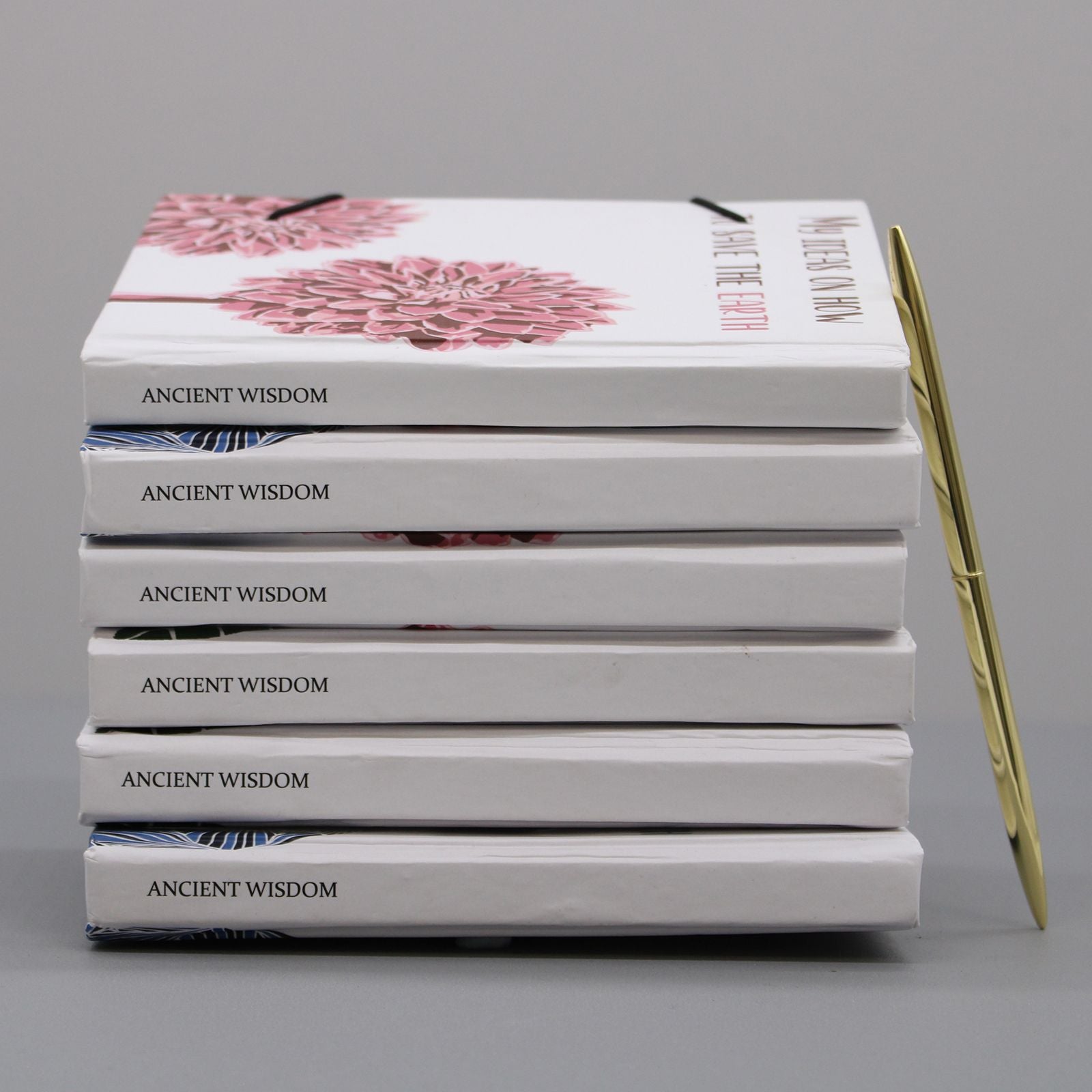 Journal with strap - Flowers in the same garden