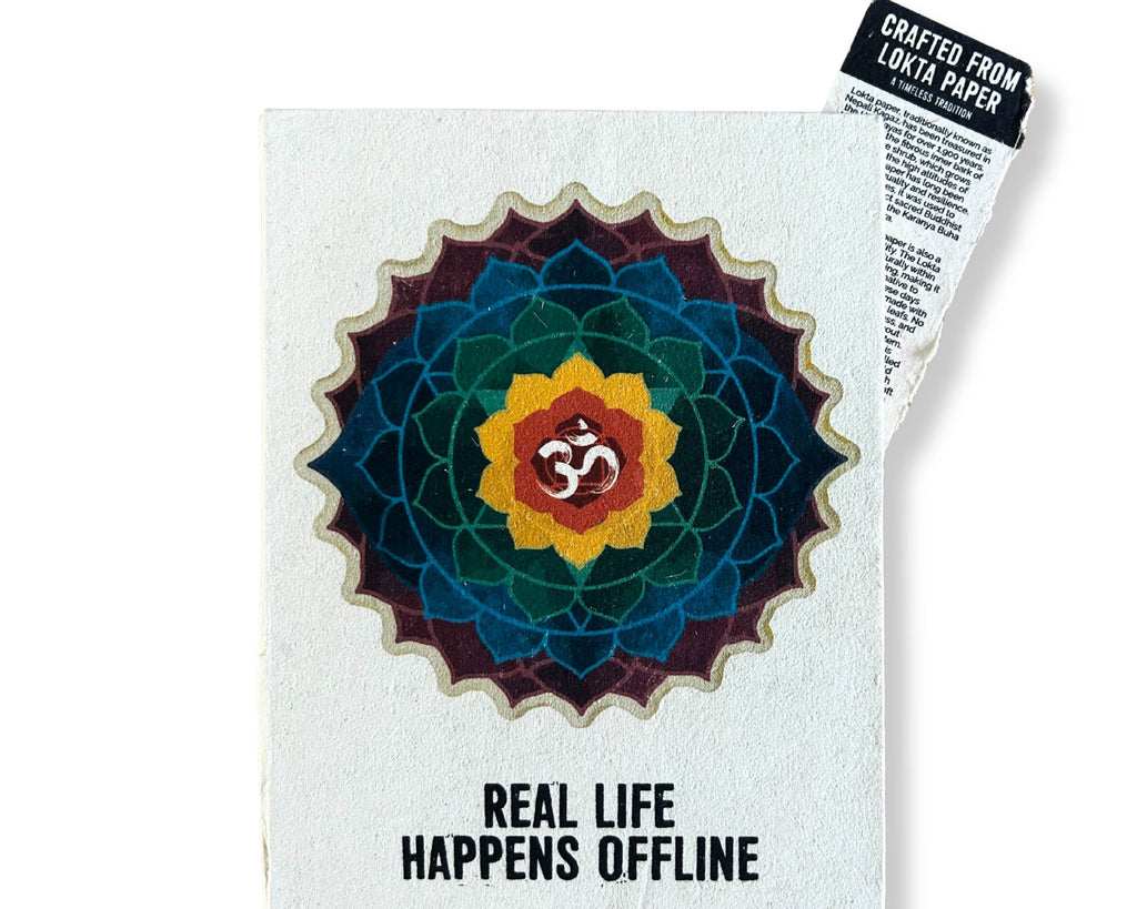 Lrg Lokta Inspiration Journal - Real Life - inc bookmark