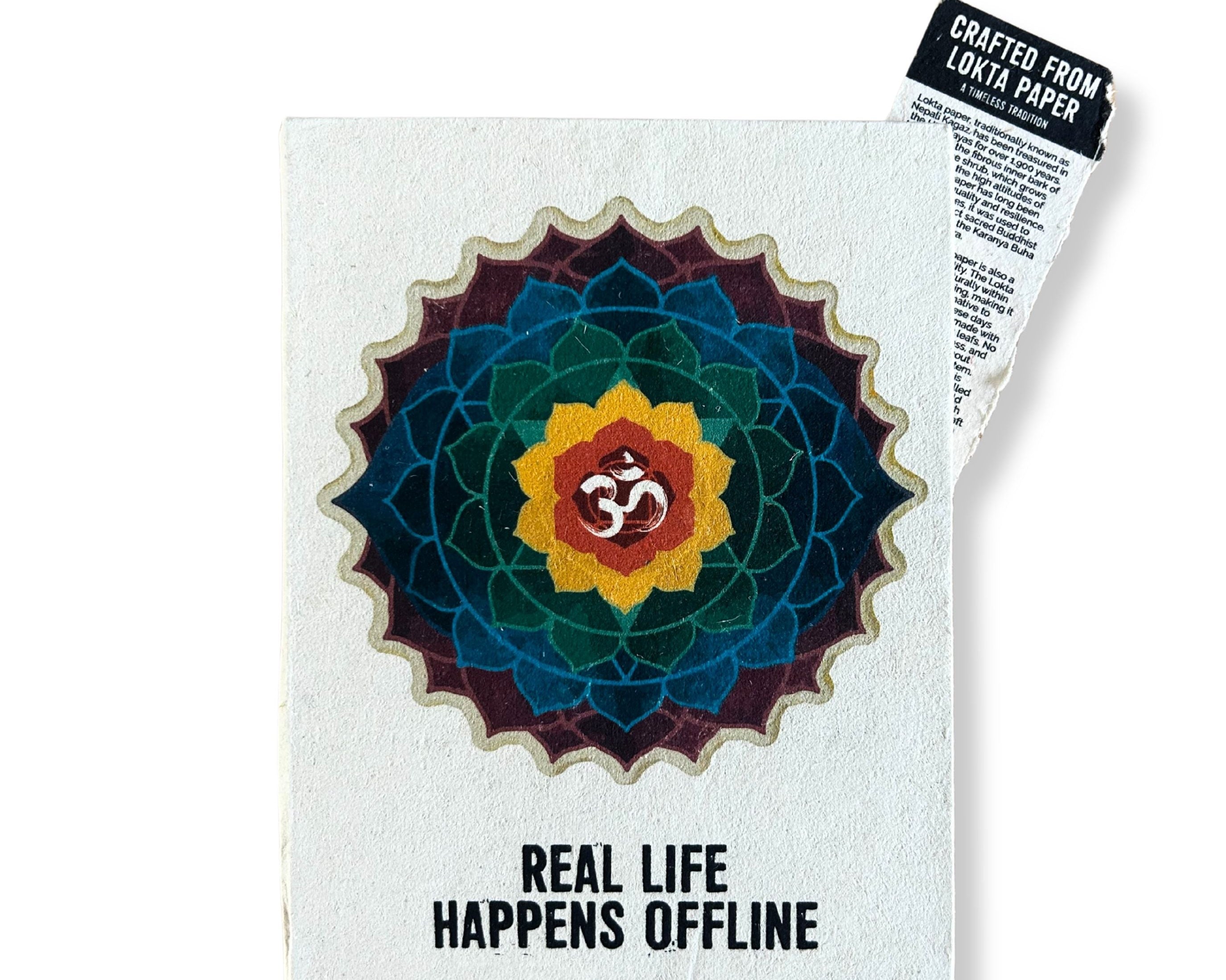 Lrg Lokta Inspiration Journal - Real Life - inc bookmark