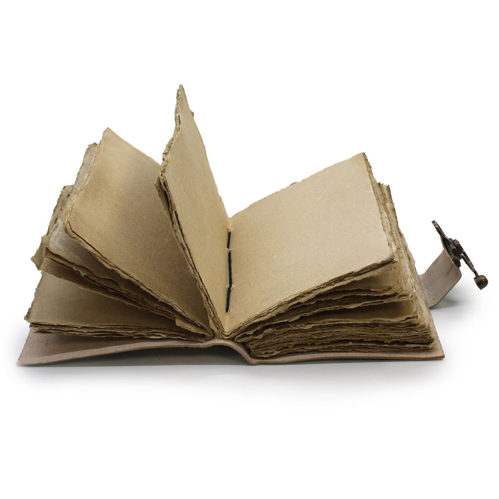 Leather "Never Hide Your Wings" Deckle-edge Journal