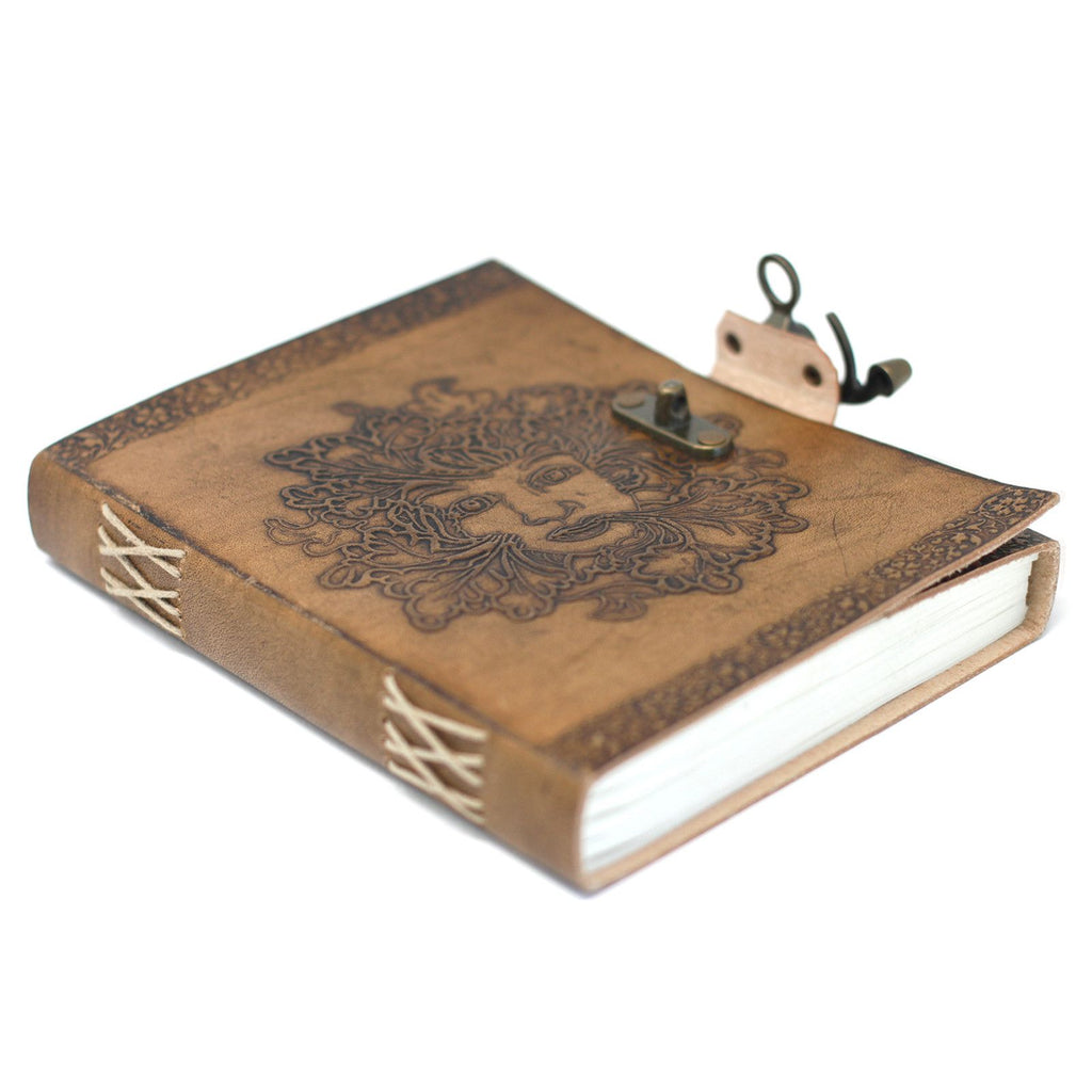 Leather Greenman Journal (6x8")
