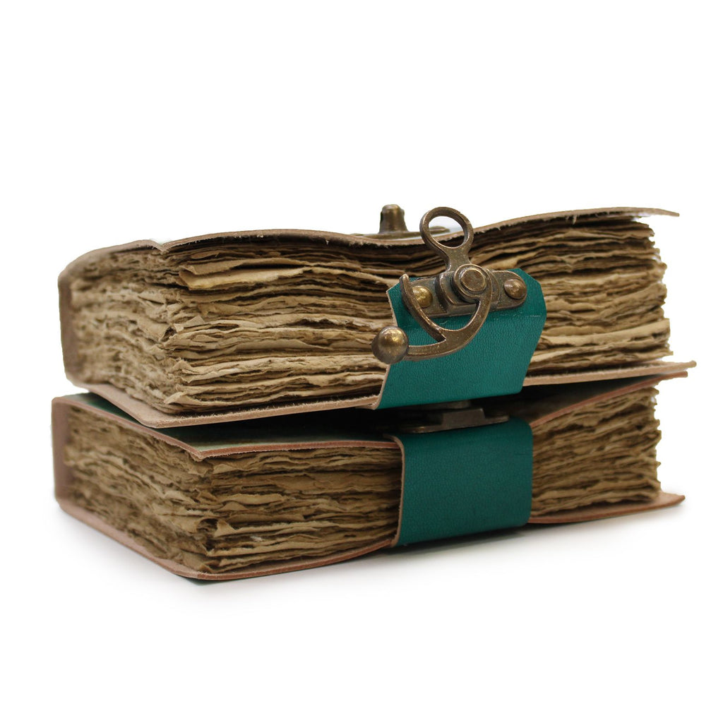 Leather "Never Hide Your Wings" Deckle-edge Journal